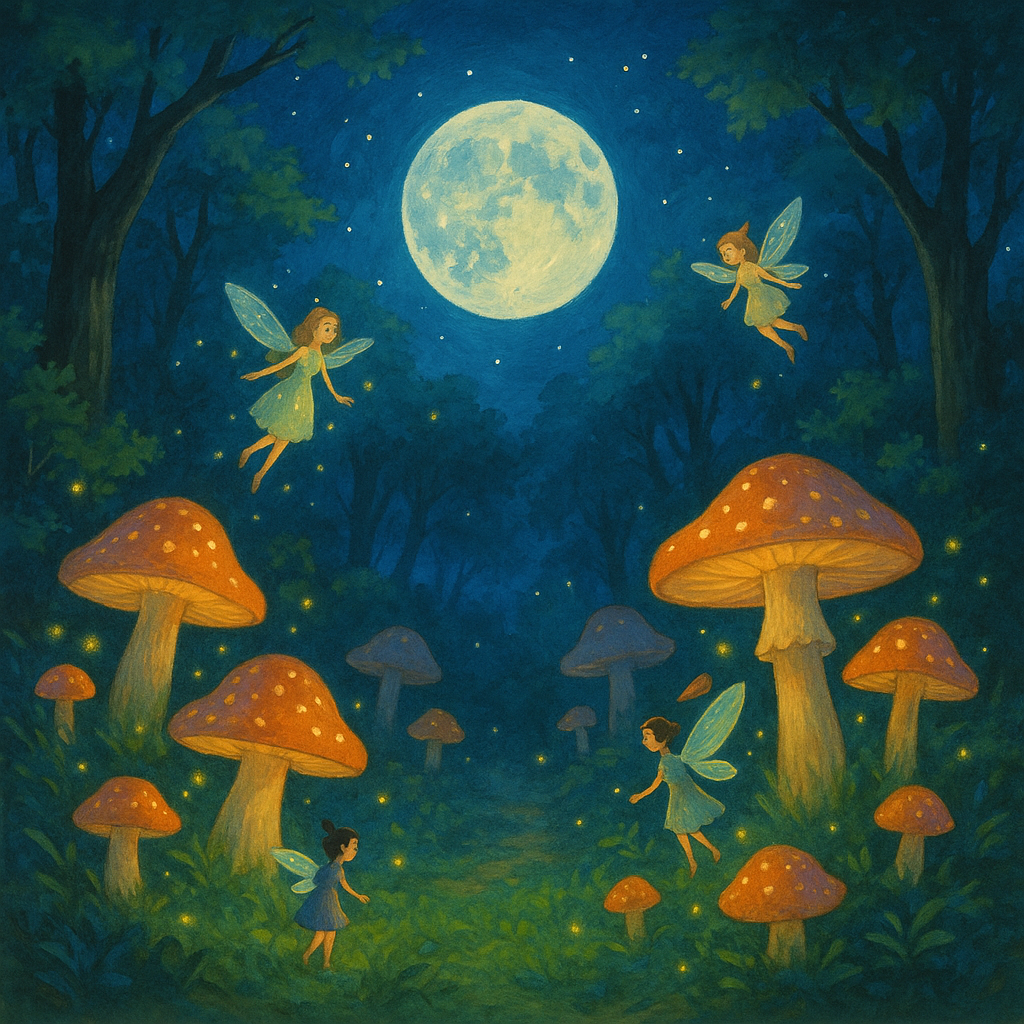 Fantasy Forest Ghibli Style